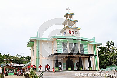 Protestant church in Manokwari Editorial Stock Photo