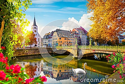 Protestant church in Strasbourg Stock Photo