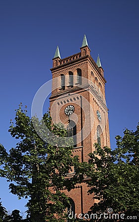 Protestant Trinity church in Vaasa. Finland Stock Photo