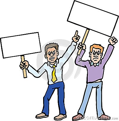 Protesters Vector Illustration