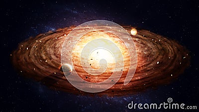 Protoplanetary disk Stock Photo