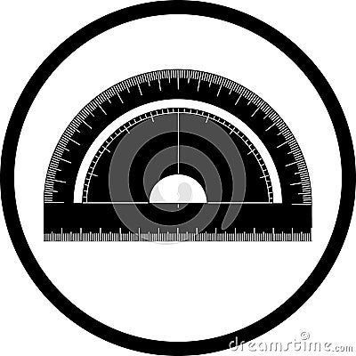 Protractor Vector Illustration