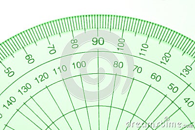 Protractor. Stock Photo