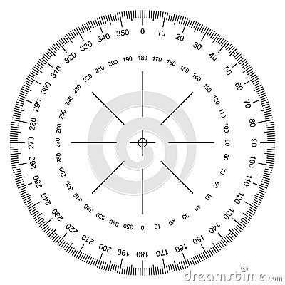 Protractor vector Vector Illustration