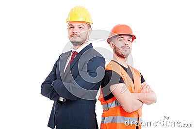 Proud or confident engineer and businessman Stock Photo