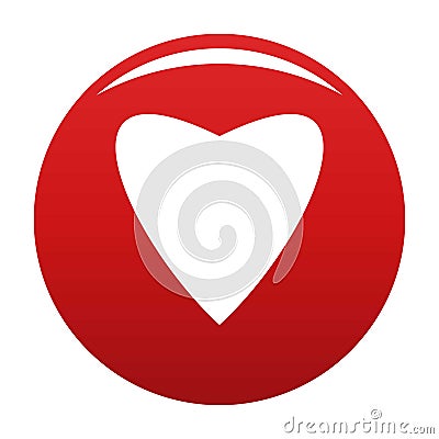 Proud heart icon vector red Vector Illustration