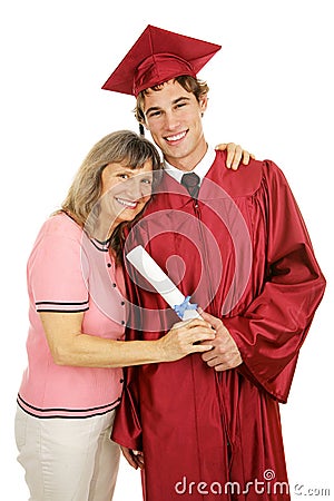 Proud Mom & Graduate Stock Photo