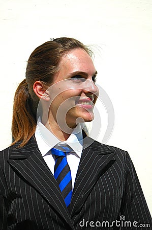 Proud smiling student Stock Photo