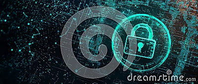 We provide advanced encryption and real-time data protection solutions for securing digital networks Stock Photo