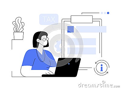 Provide and update your personal information abstract concept vector illustration. Vector Illustration