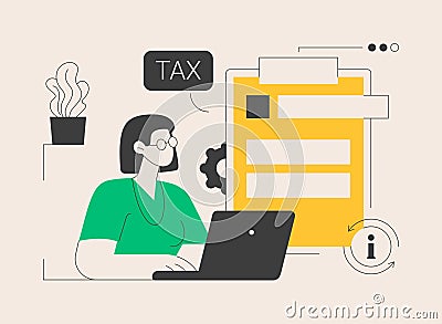 Provide and update your personal information abstract concept vector illustration. Vector Illustration