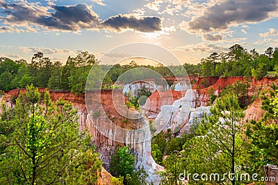 Providence Canyon in Southwest Georgia, USA Stock Photo