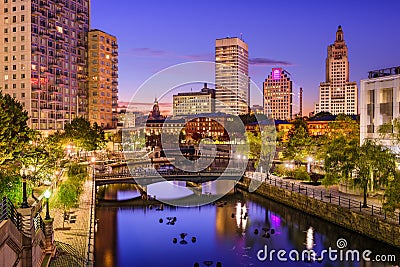 Providence, Rhode Island Cityscape Stock Photo