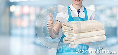 The provision of services in the laundry Stock Photo