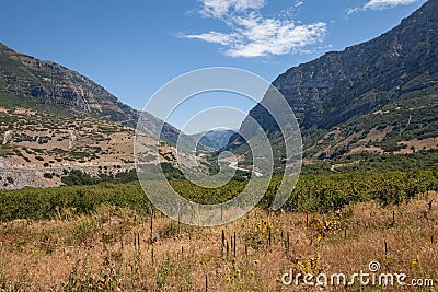 Provo Canyon horizontal shot Stock Photo