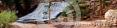 Provo River Falls panorama Stock Photo