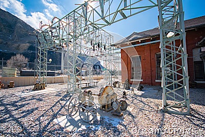 Old Provo River Power Plant Stock Photo