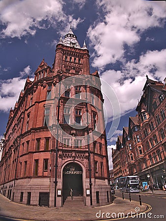 The Prudential Assurance Company building, Nottingham. 1897 Editorial Stock Photo