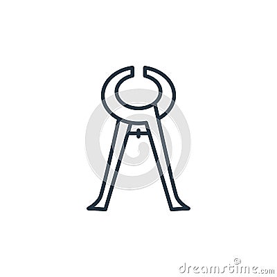 prune vector icon isolated on white background. Outline, thin line prune icon for website design and mobile, app development. Thin Vector Illustration
