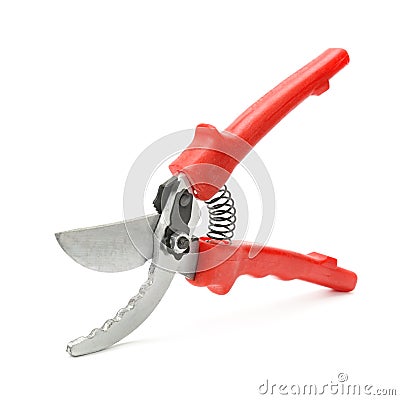 Pruner isolated on white Stock Photo