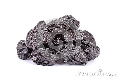 Prunes on a white Stock Photo