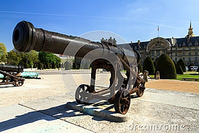 Prussian cannon close up Stock Photo