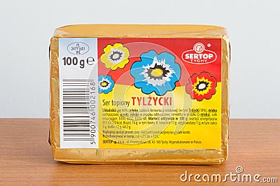 Sertop Tychy cream cheese Tylzycki taste Editorial Stock Photo