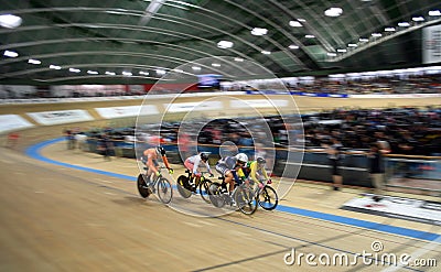 UCI track cycling world championships in Pruszkow Editorial Stock Photo