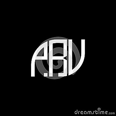 PRV letter logo design on black background.PRV creative initials letter logo concept.PRV vector letter design Vector Illustration