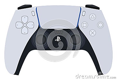 PS5 controller, icon Vector Illustration