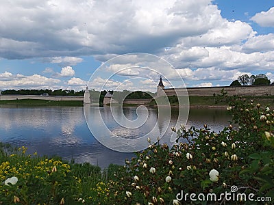 Pskov city, Russia Stock Photo