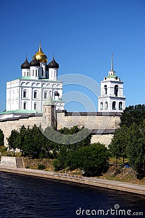 Pskov. The Kremlin. Stock Photo