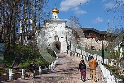 Pskovo-Pechersky monastery Editorial Stock Photo