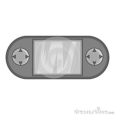 PSP icon, black monochrome style Cartoon Illustration