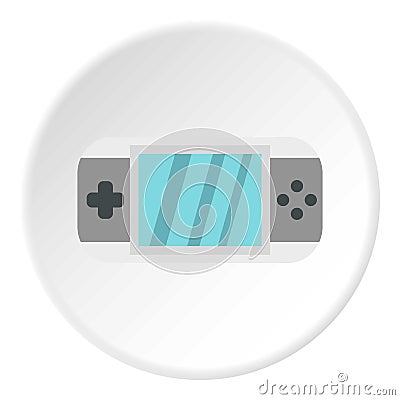 PSP icon circle Vector Illustration