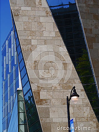 A psttern of building diagonals Stock Photo