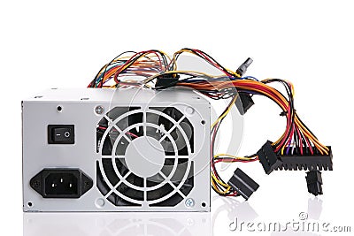 PSU power supply unit for computer Stock Photo