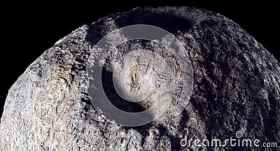 16 Psyche Metal Asteroid Stock Photo