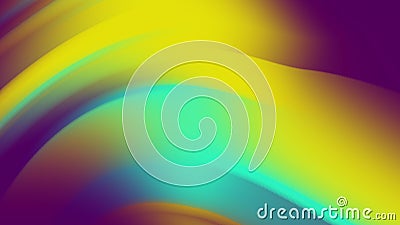 Psychedelic animated background. Motion design template. Colorful background with trendy flowers. Moving random wavy Stock Photo