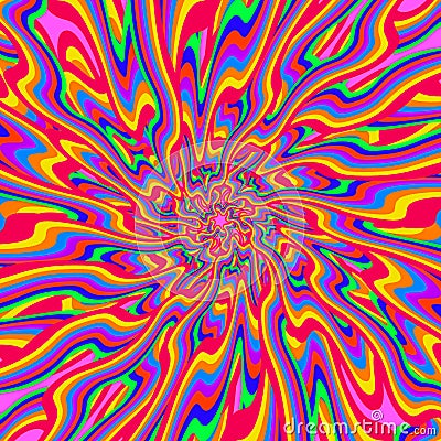 Psychedelic infinity Vector Illustration