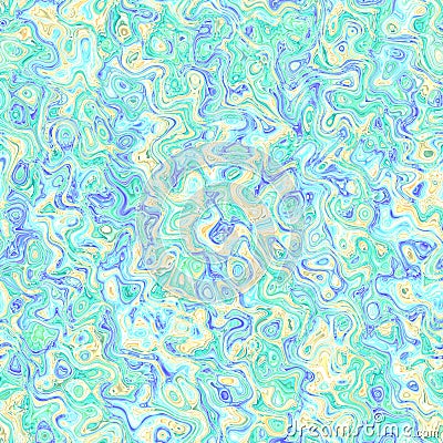 Psychedelic Ripply Swirly Squiggly Marbled Abstract Digital Seamless Pattern Background Art Stock Photo