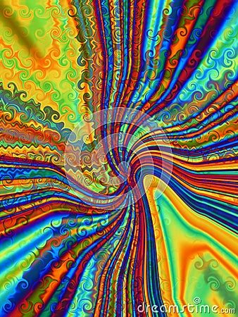 Psychedelic twist Stock Photo