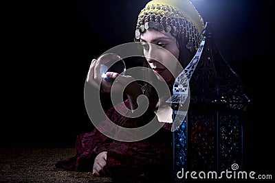 Psychic Fortune Teller Stock Photo