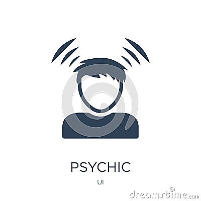 psychic icon in trendy design style. psychic icon isolated on white background. psychic vector icon simple and modern flat symbol Vector Illustration