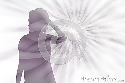 Psychic pressure Stock Photo