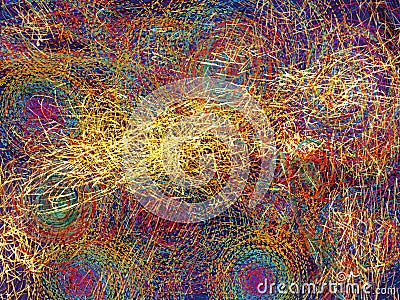 Psychic Wave Trippy Dreamy Abstract Surreal Visuals Stock Photo