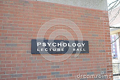 Psychology Lecture Hall at a College Stock Photo