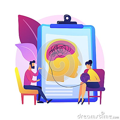 Psychotherapy abstract concept vector illustration. Vector Illustration