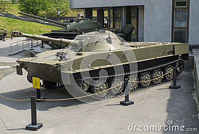 PT-76 Soviet Amphibious Light Tank Stock Photo