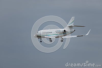 PT-TRJ Dassault Falcon 2000S jet in Zurich in Switzerland Editorial Stock Photo